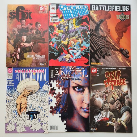 Comic Book Lot Of 17: Exmortis JLA Robin Geeks Harbinger Self Storage Battlefiel - Picture 2 of 7